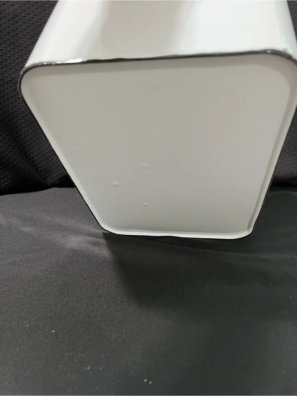 Distressed White Bread Box with Black Lettering